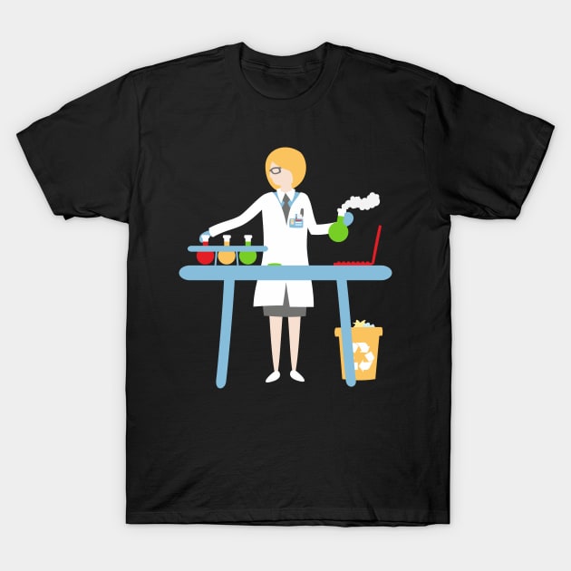 Scientist at work T-Shirt by XOOXOO